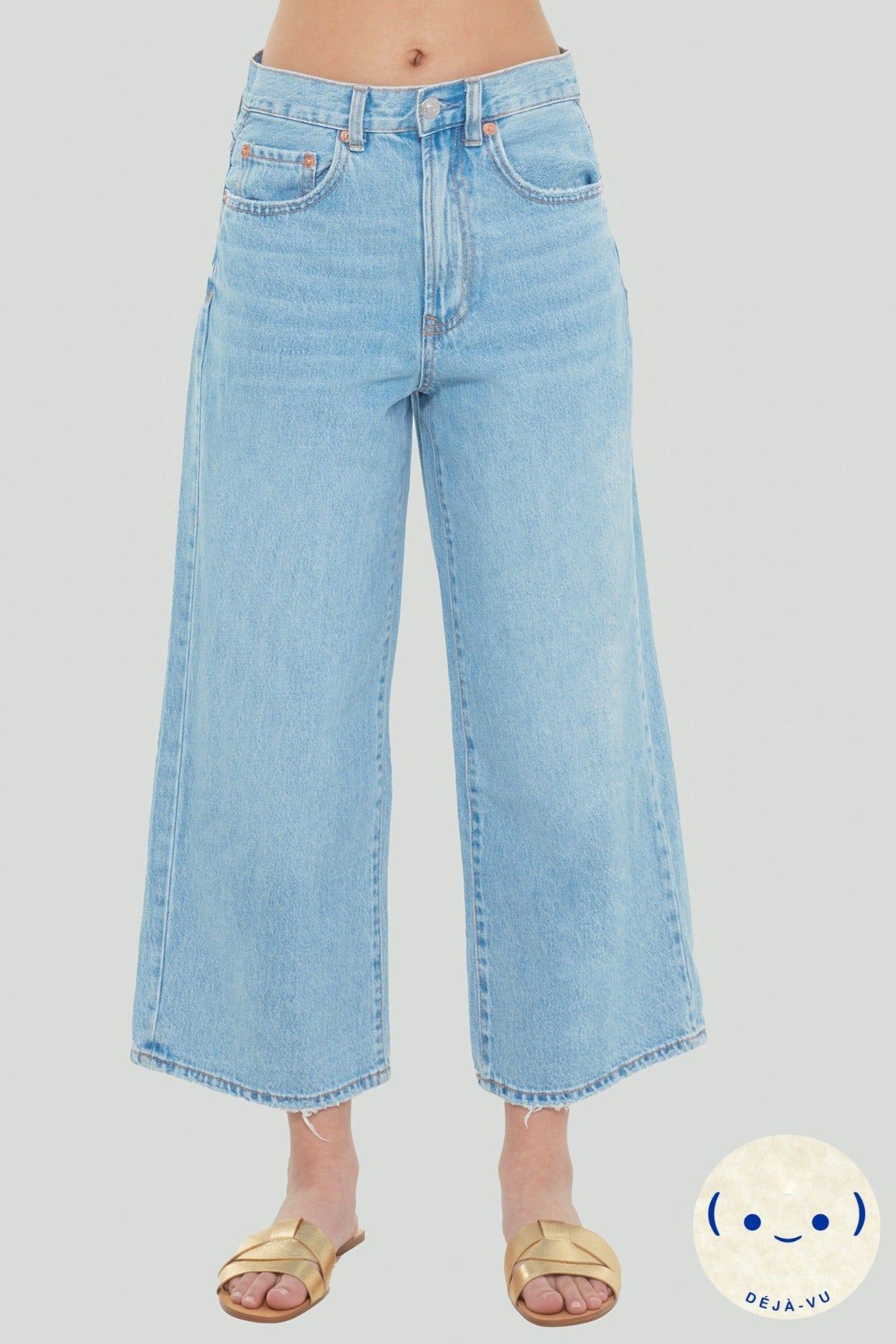High Rise Crop Culotte Jean- Dex sold by Uforia Muse