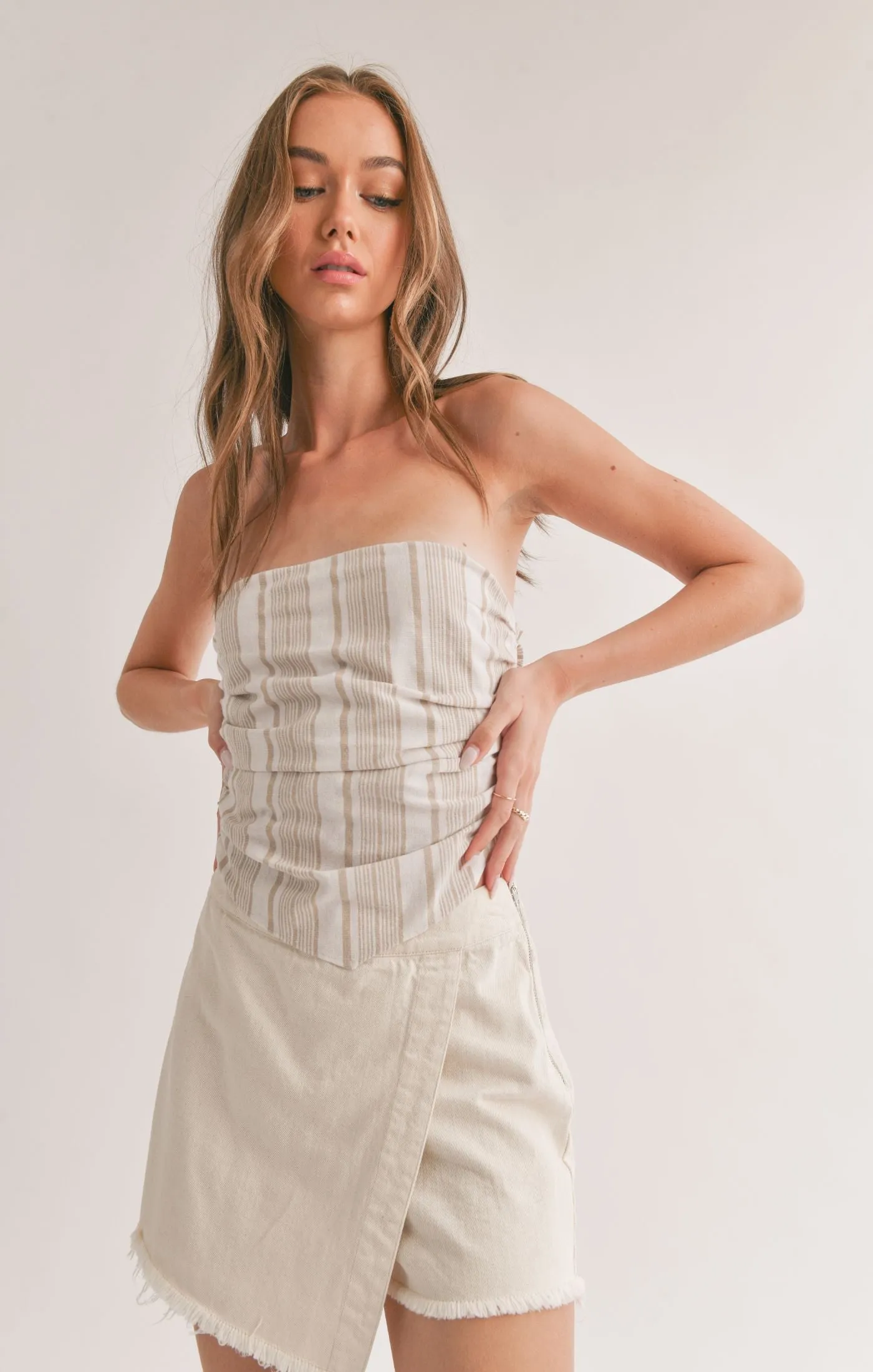 Harmonize Tube Top- Sage The Label sold by Uforia Muse product image thumbnail 3