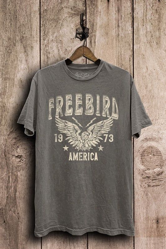 Free Bird America Graphic T-Shirt sold by Uforia Muse