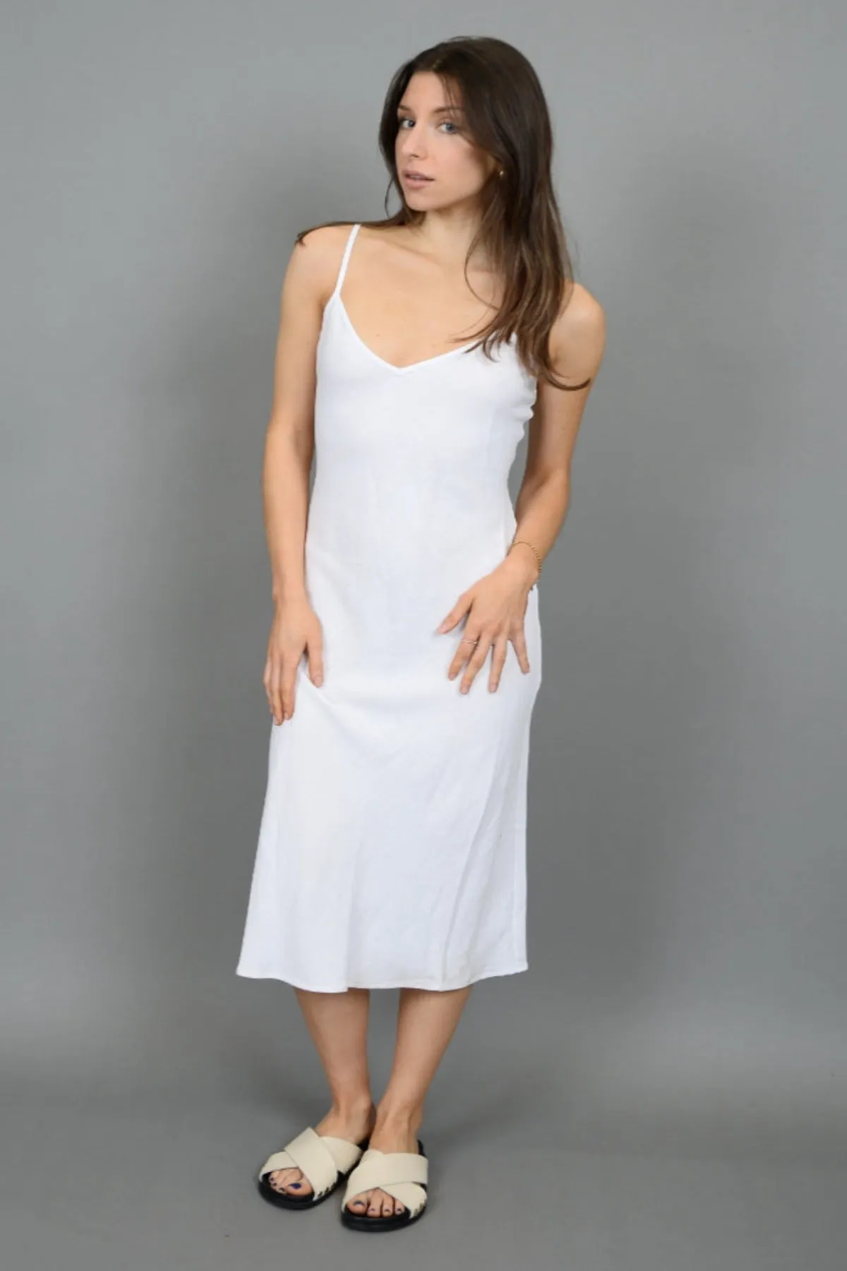 Layla Slip Dress- White-Rd Style sold by Uforia Muse