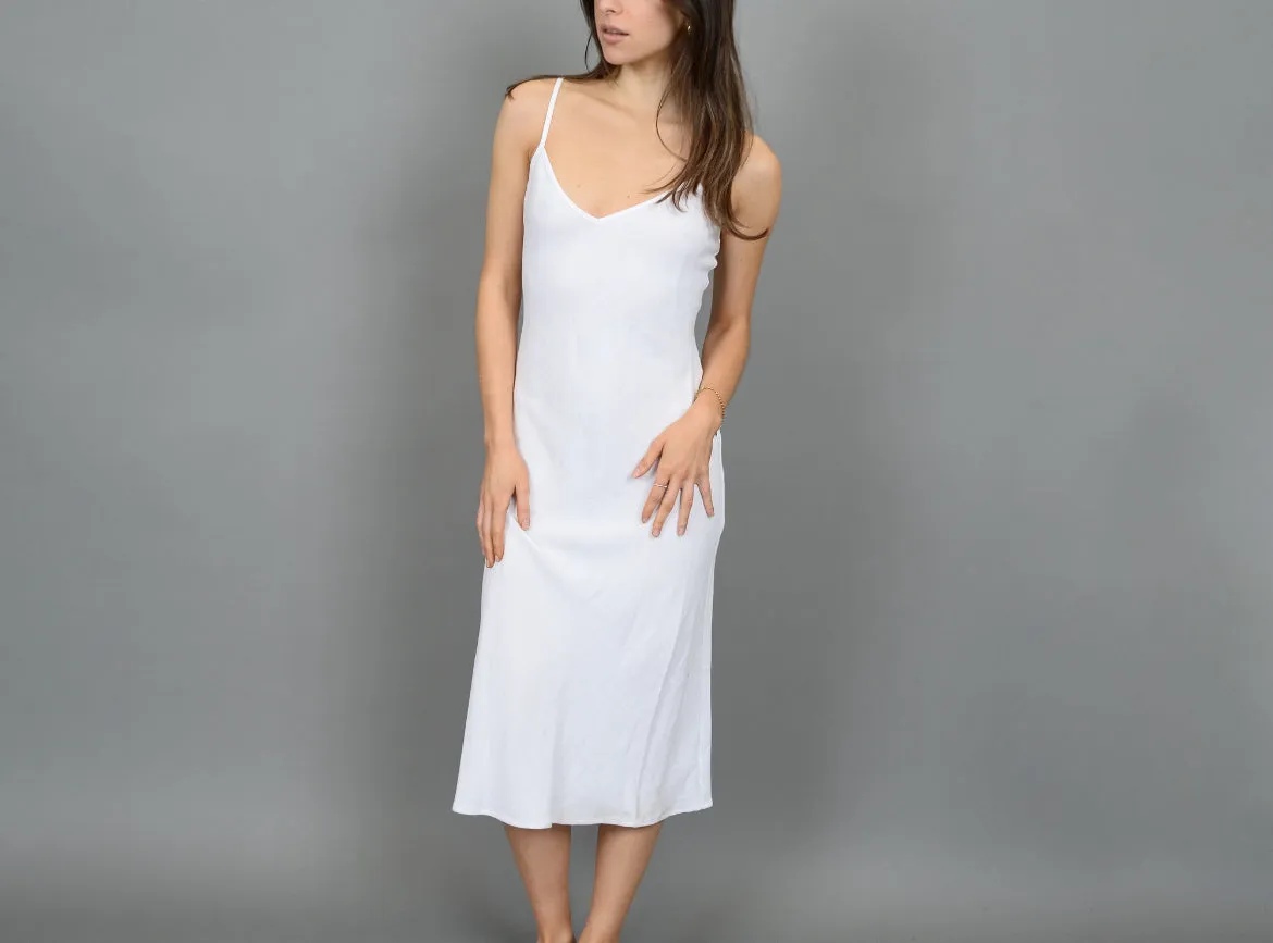 Layla Slip Dress- White-Rd Style sold by Uforia Muse product image thumbnail 3