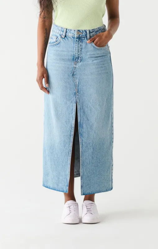 Maxi Denim Skirt- Dex sold by Uforia Muse