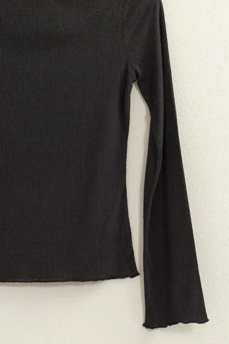 Basic Ribbed Long Sleeve sold by Uforia Muse product image thumbnail 4