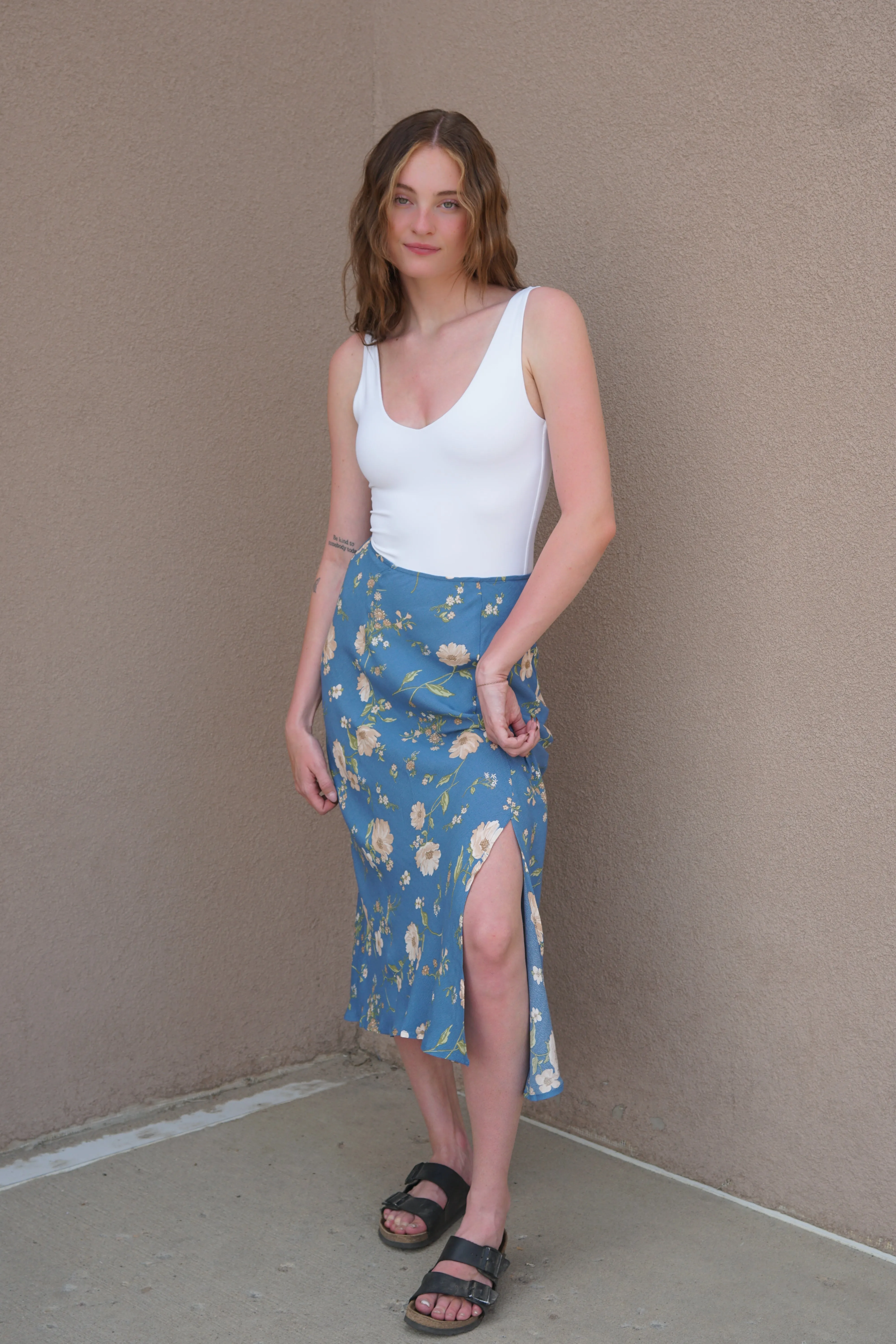 Calista Floral Skirt sold by Uforia Muse product image thumbnail 5
