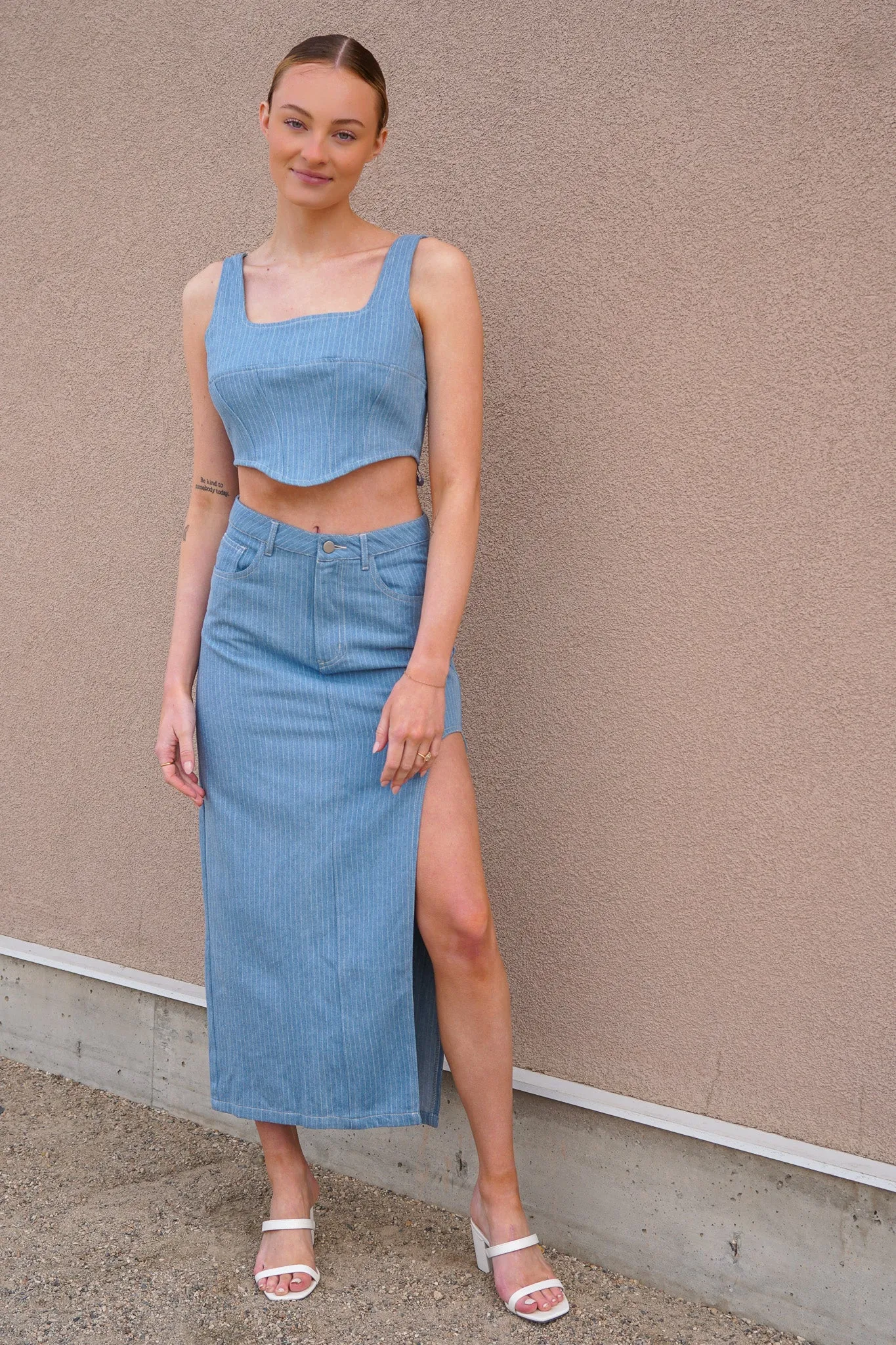 Locals Skirt- Sage The Label sold by Uforia Muse product image thumbnail 2