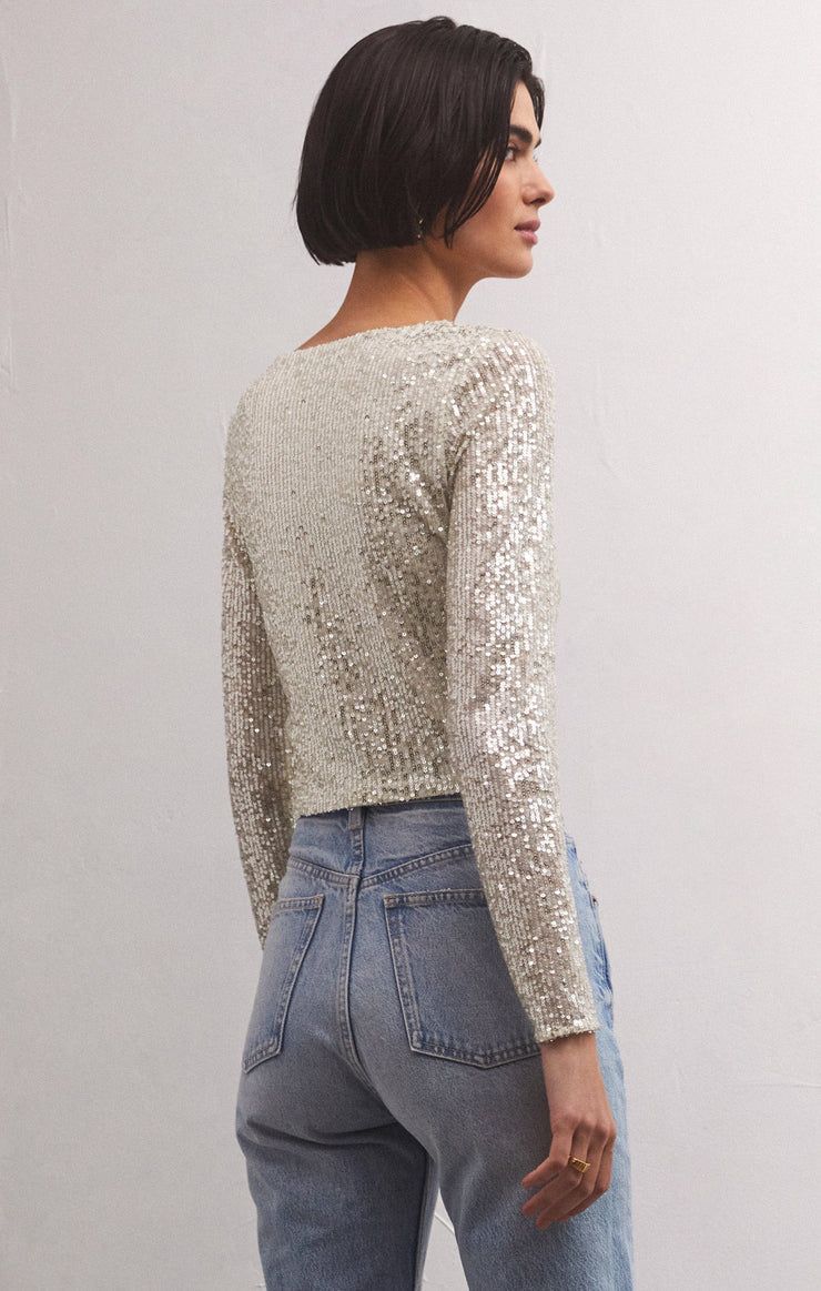 Aurora Sequin Top - Z Supply sold by Uforia Muse product image thumbnail 3