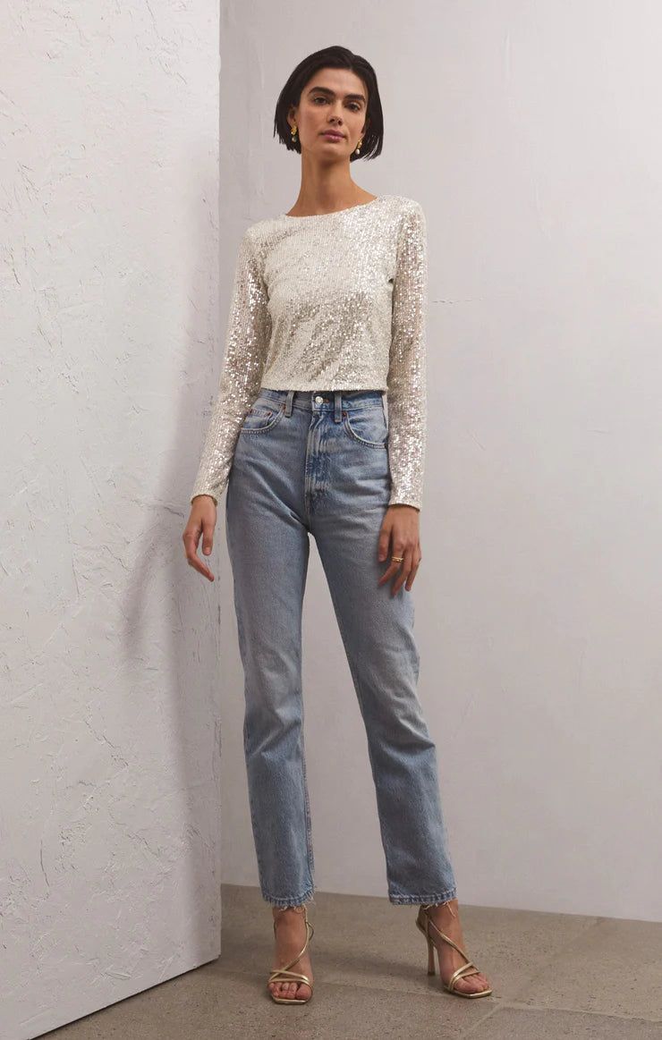Aurora Sequin Top - Z Supply sold by Uforia Muse product image thumbnail 4