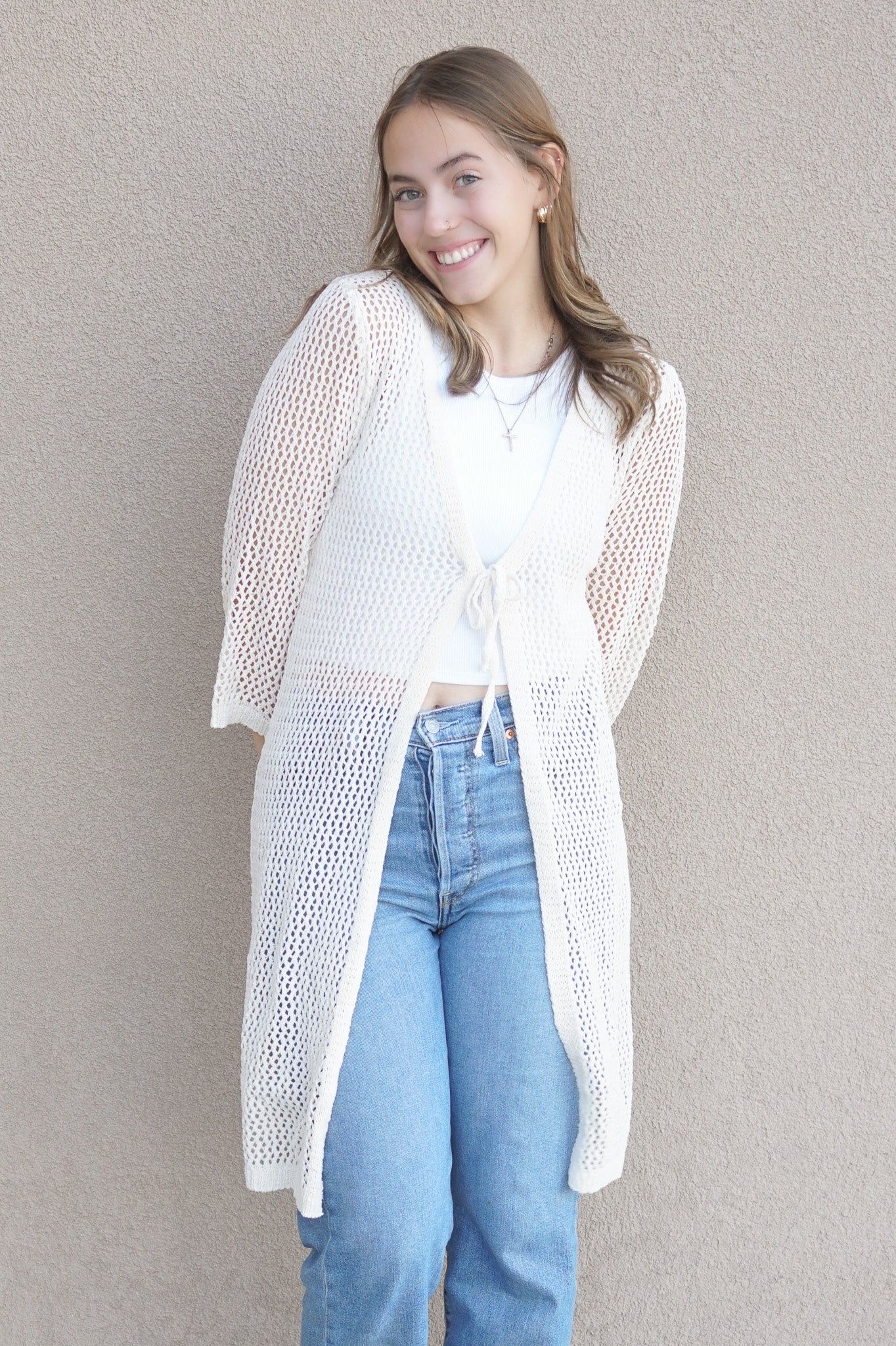 Crochet Cardi sold by Uforia Muse