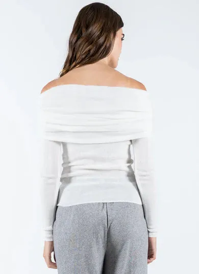 Off The Shoulder Thin Knit- 2 Colours sold by Uforia Muse product image thumbnail 2