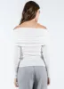Off The Shoulder Thin Knit- 2 Colours sold by Uforia Muse