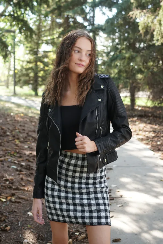 Checked Skirt- Dex sold by Uforia Muse