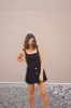 Button Pleated Skort- Dex sold by Uforia Muse