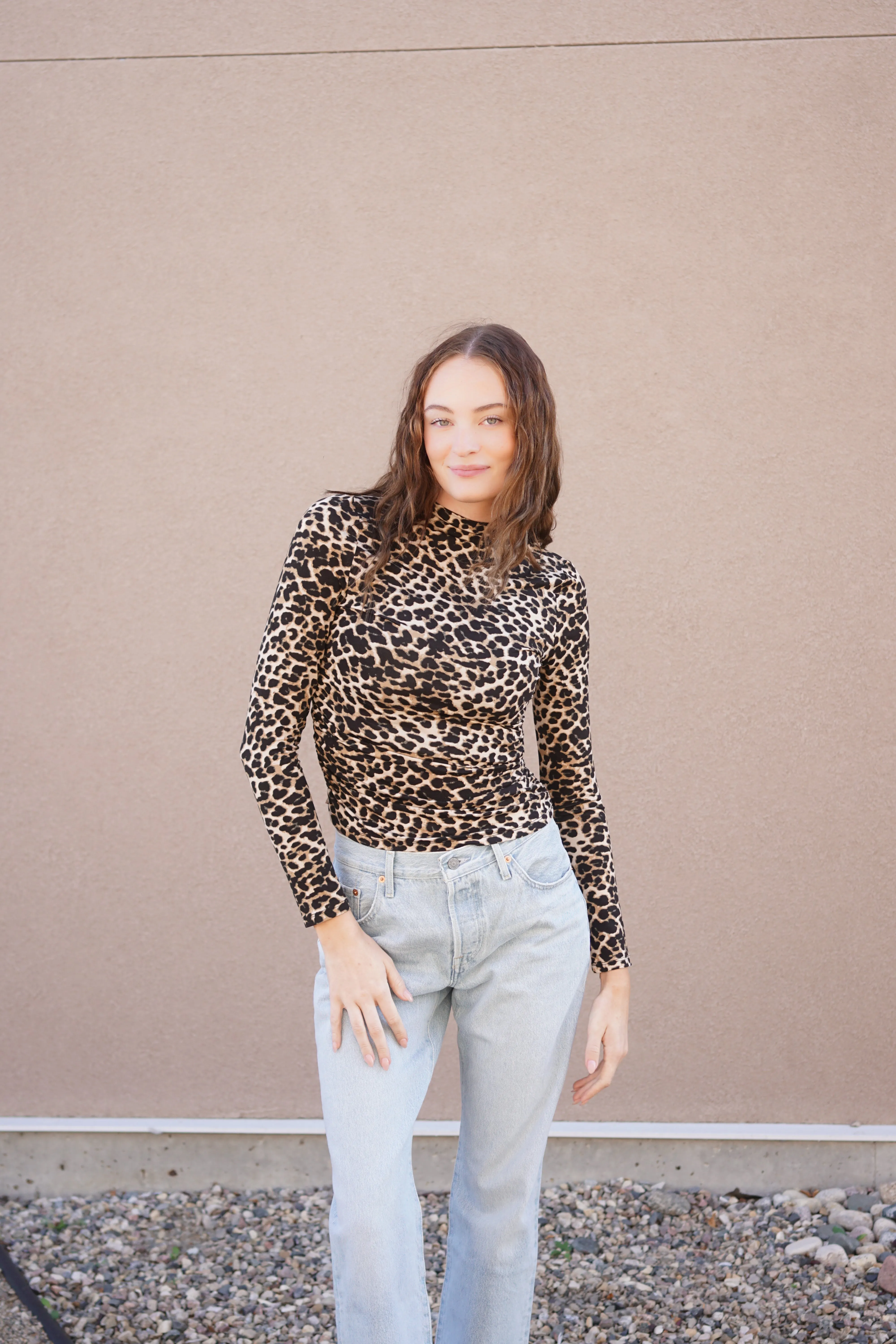 Cheetah L/S Top- Dex sold by Uforia Muse