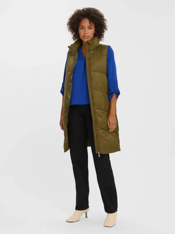 Uppsala Vest-Olive- Vero Moda sold by Uforia Muse