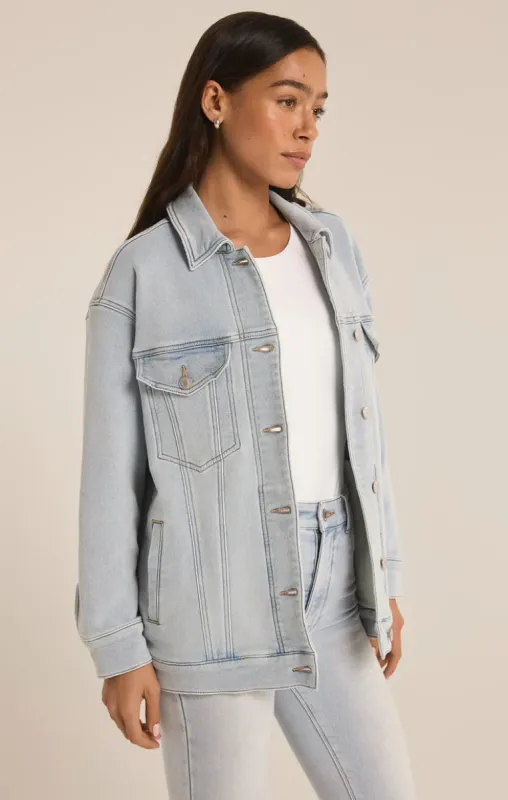 Miles Knit Jean Jacket- Z Supply sold by Uforia Muse