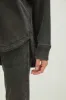 Knit Denim Shacket- Blk sold by Uforia Muse