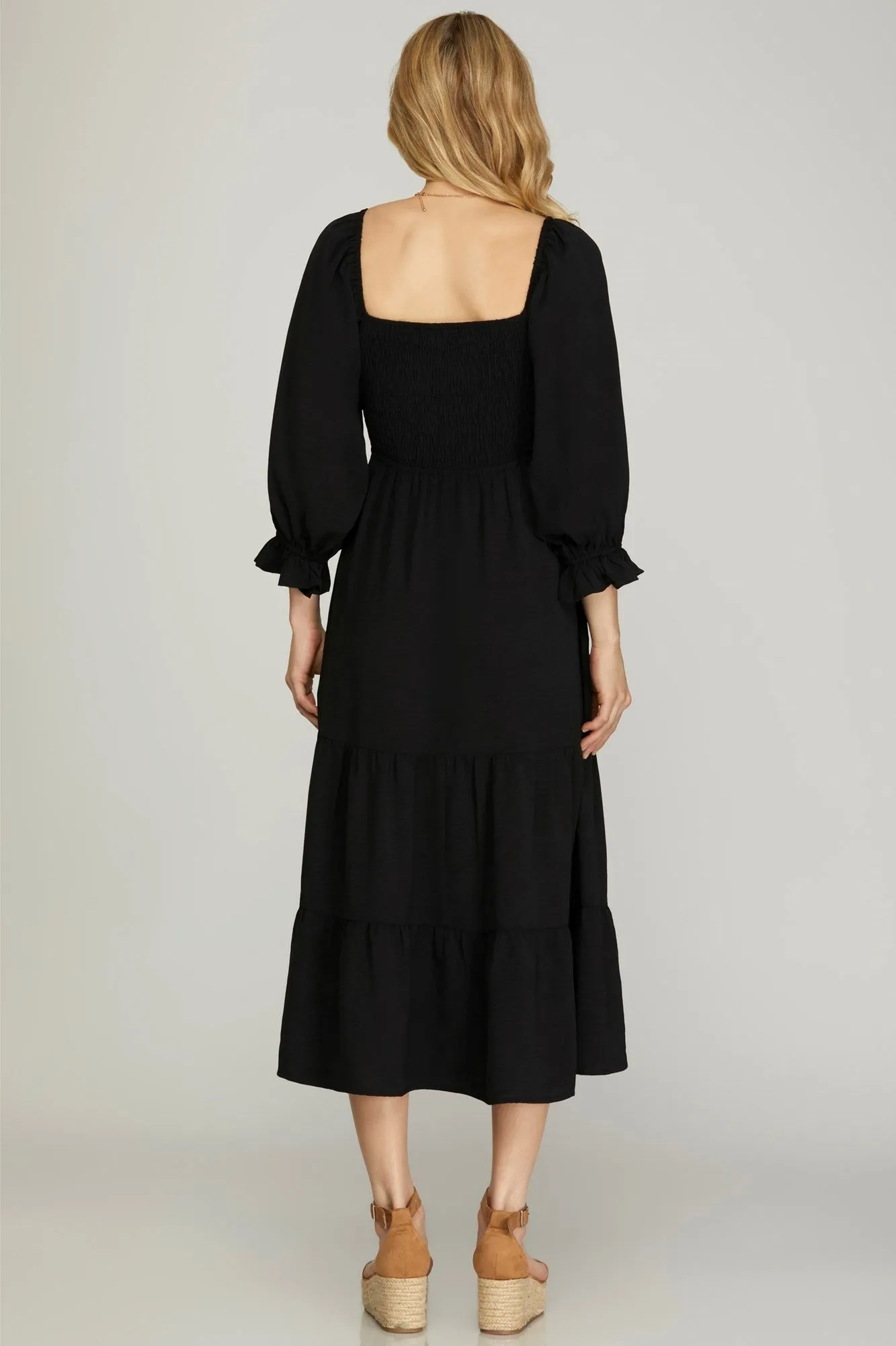 Cassandra Dress-BLK - She & Sky sold by Uforia Muse product image thumbnail 2