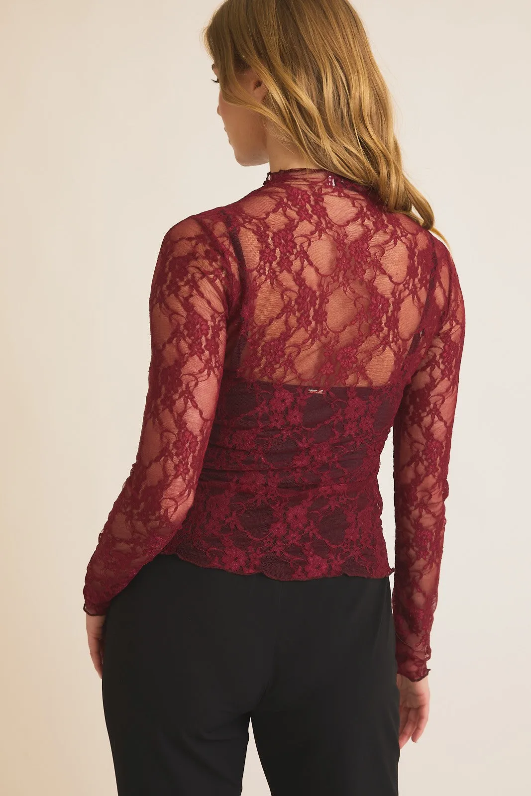 Ruby Lace Top sold by Uforia Muse product image thumbnail 3