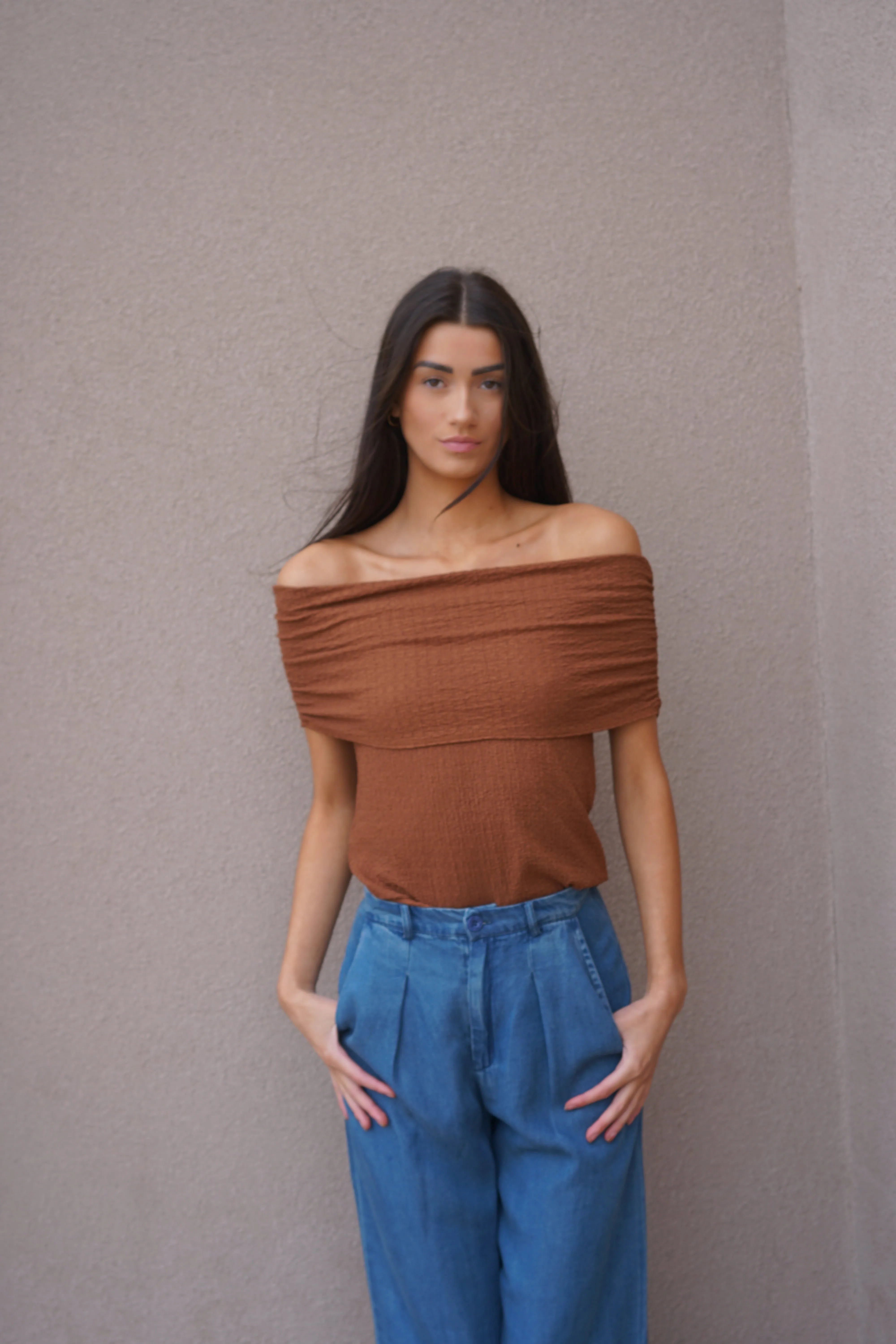 Off The Shoulder Knit Top sold by Uforia Muse