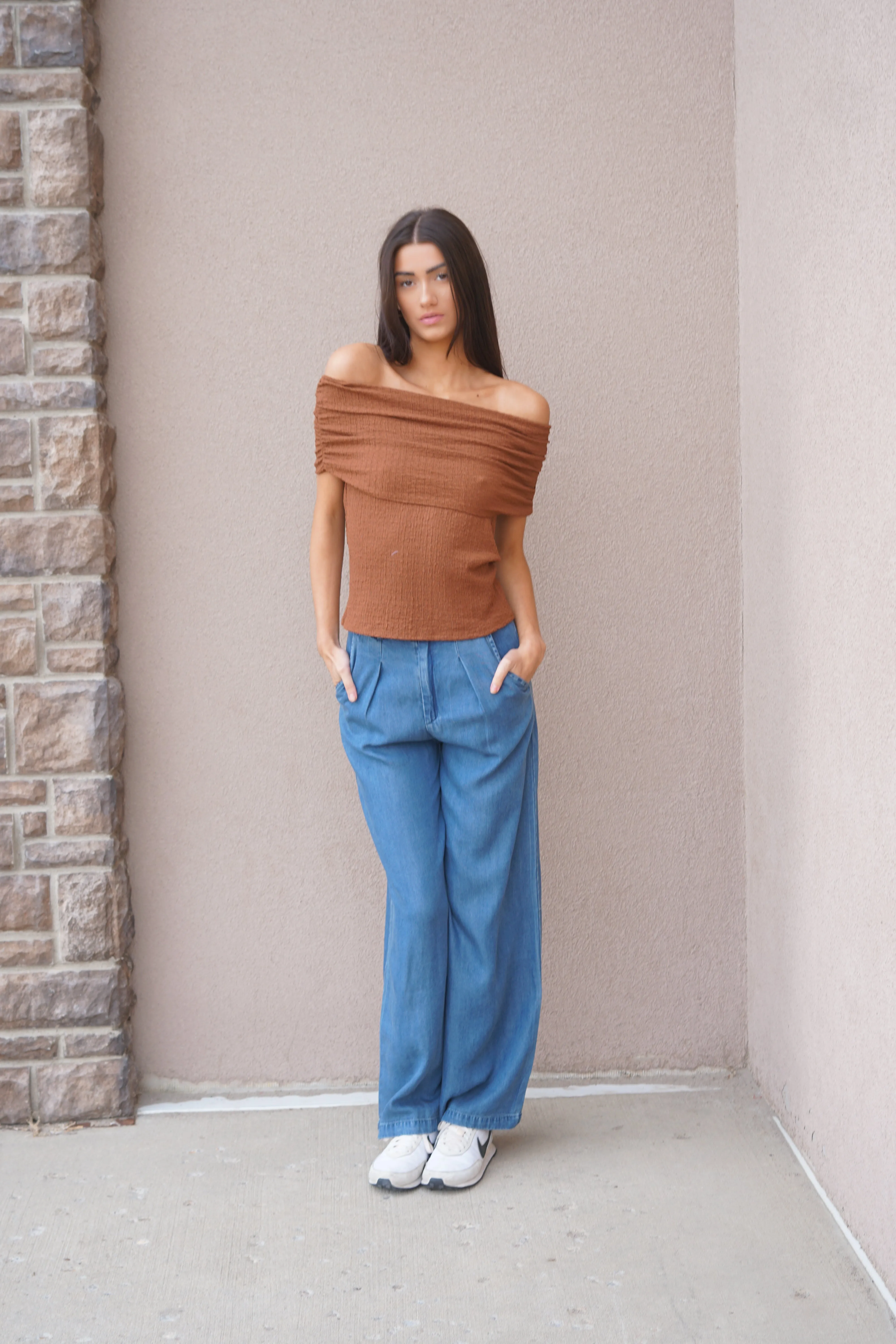 Off The Shoulder Knit Top sold by Uforia Muse product image thumbnail 4
