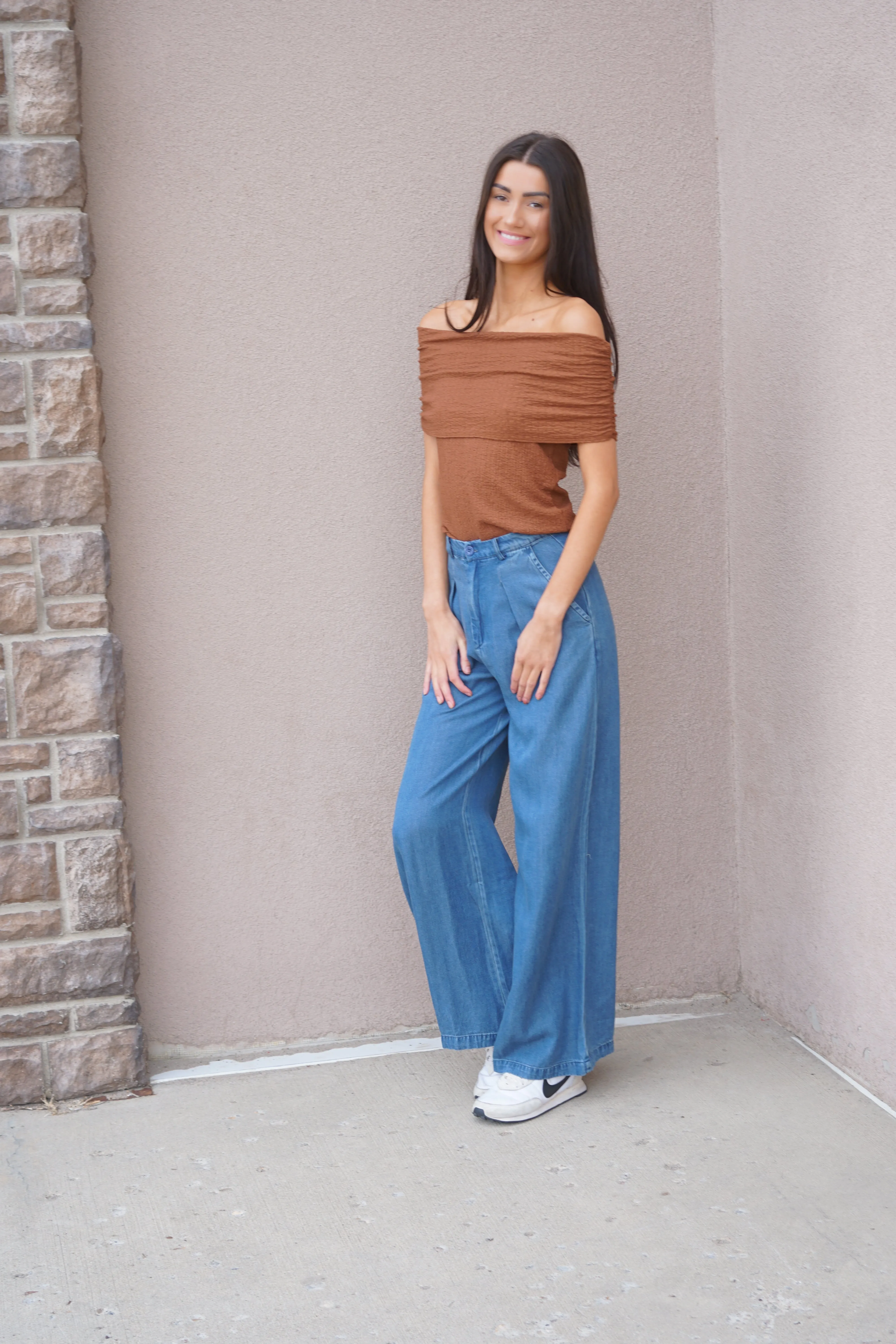 Off The Shoulder Knit Top sold by Uforia Muse product image thumbnail 2