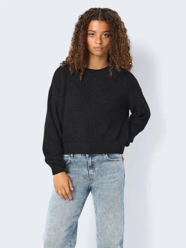 Maysa Sweater-BLK- Noisy May sold by Uforia Muse