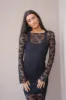Black Lace Long Sleeve sold by Uforia Muse