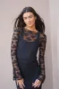 Black Lace Long Sleeve sold by Uforia Muse