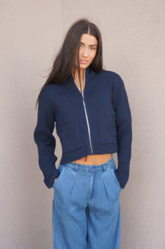 Melissa Zip Cardi- Minimum sold by Uforia Muse