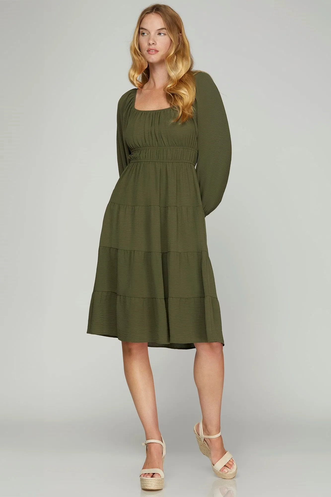 Aydin Dress-Olive-She & Sky sold by Uforia Muse