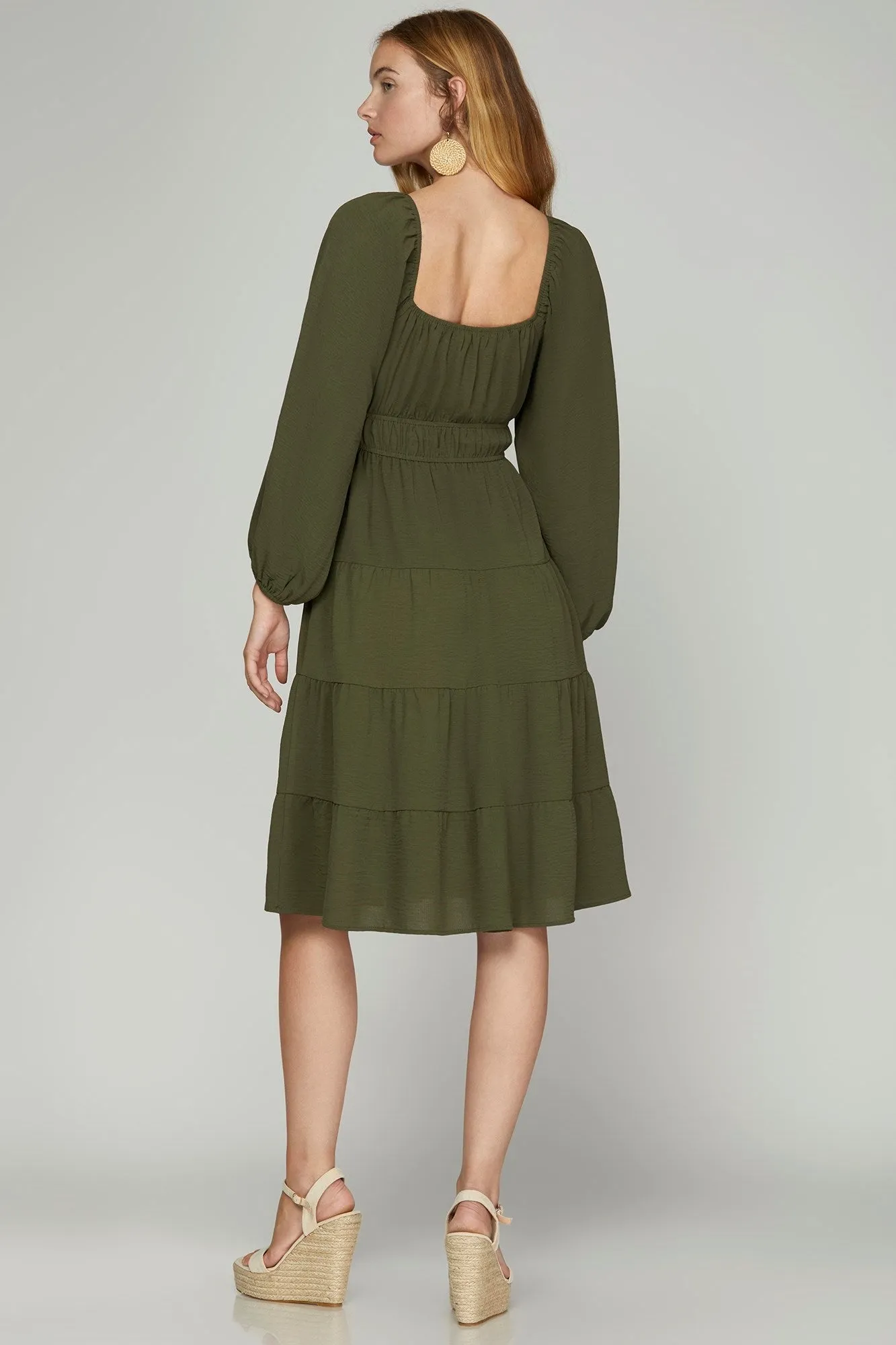 Aydin Dress-Olive-She & Sky sold by Uforia Muse product image thumbnail 2