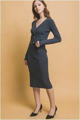 Charcoal Skirt- Love Tree sold by Uforia Muse