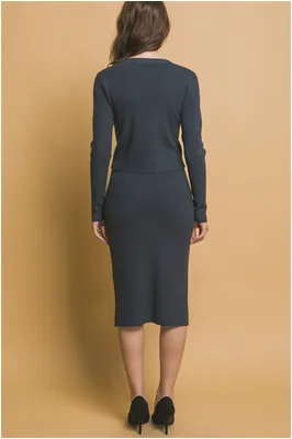 Charcoal Skirt- Love Tree sold by Uforia Muse product image thumbnail 2