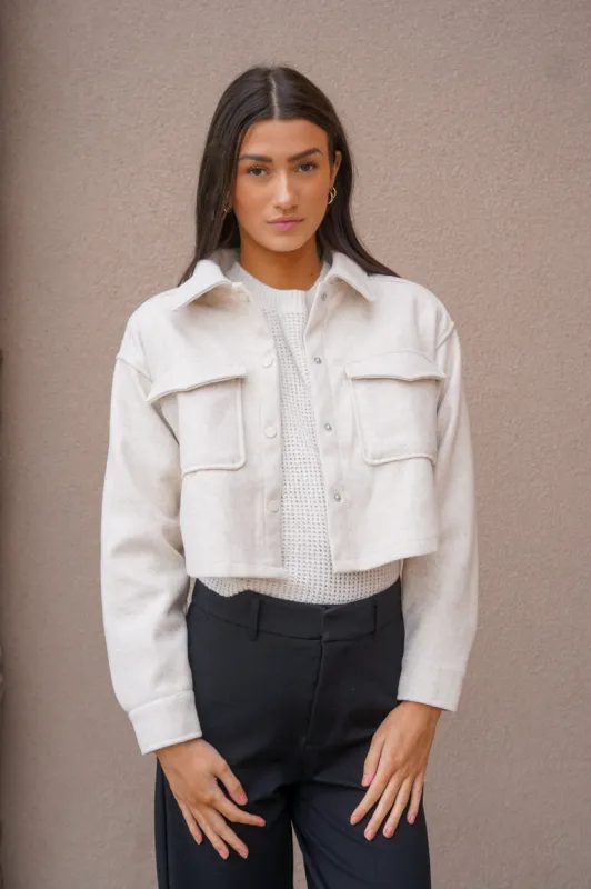 Jasper Jacket- Ivory- Love Tree sold by Uforia Muse