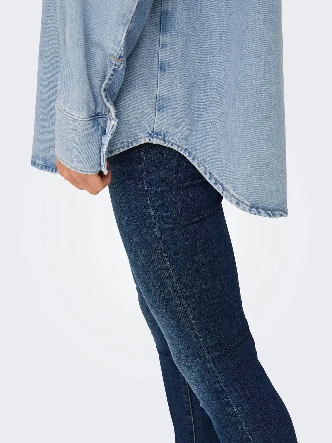 Reworked Denim Shirt- sold by Uforia Muse product image thumbnail 5