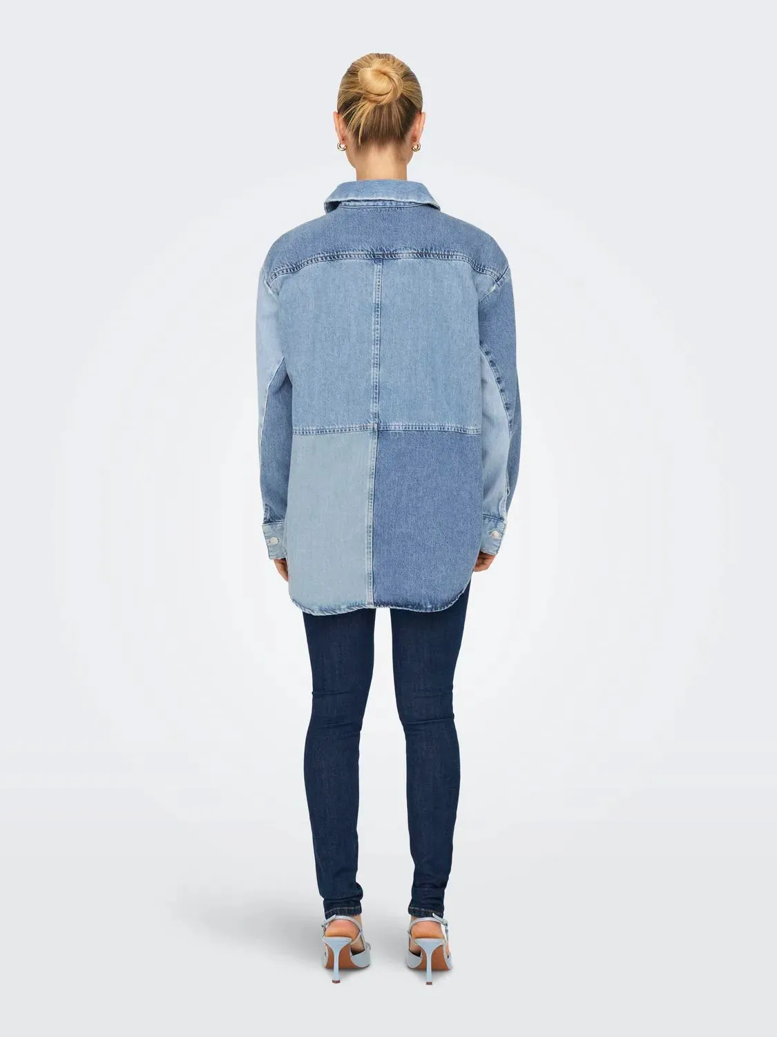 Reworked Denim Shirt- sold by Uforia Muse product image thumbnail 2