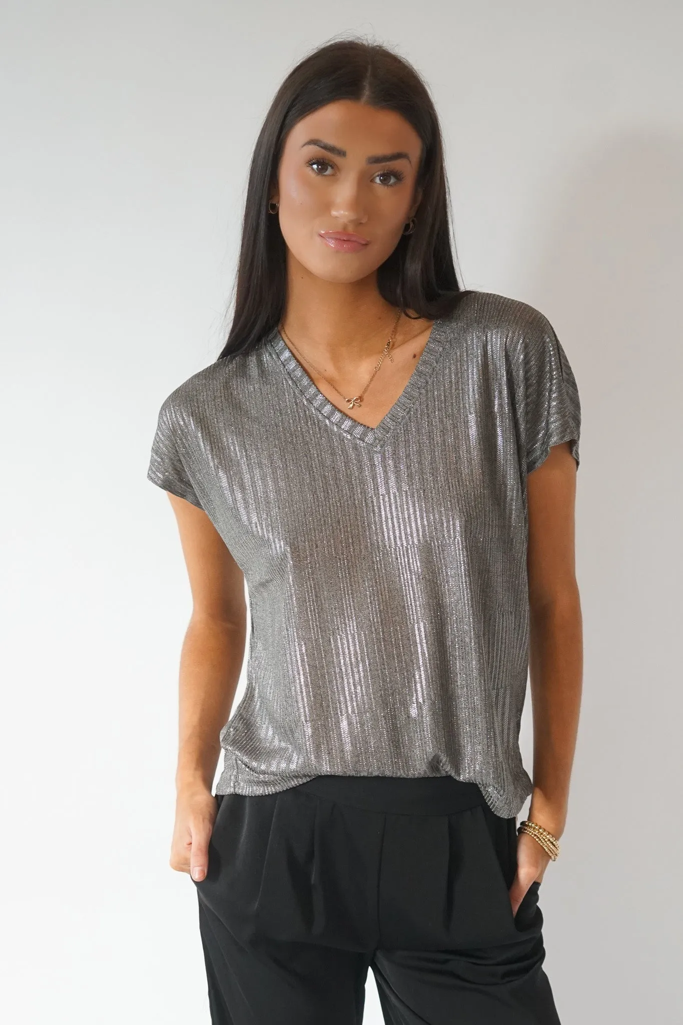 Mirinda Metallic Top- Only sold by Uforia Muse