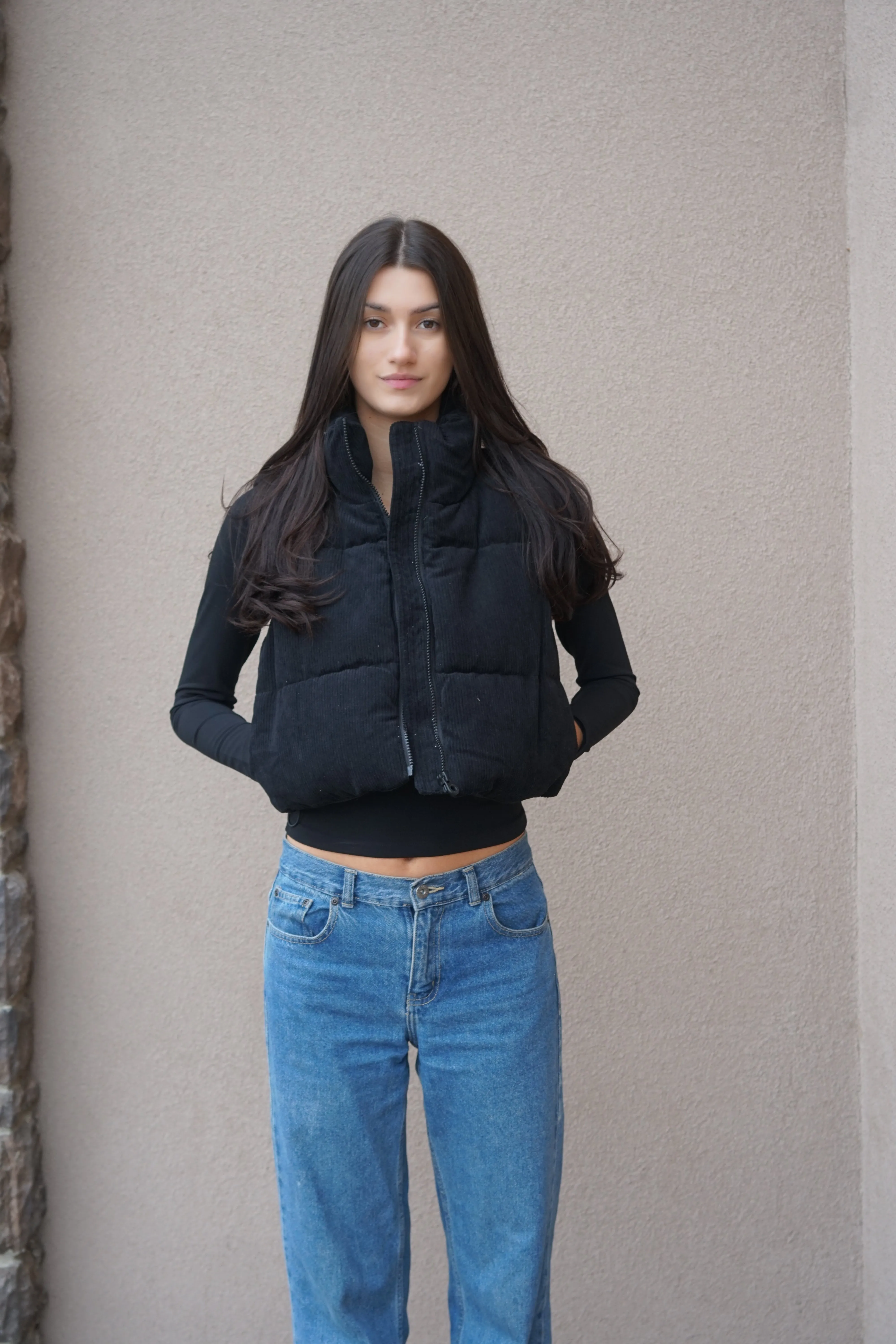 Elsie Cord Crop Vest-3 Colours! sold by Uforia Muse product image thumbnail 3