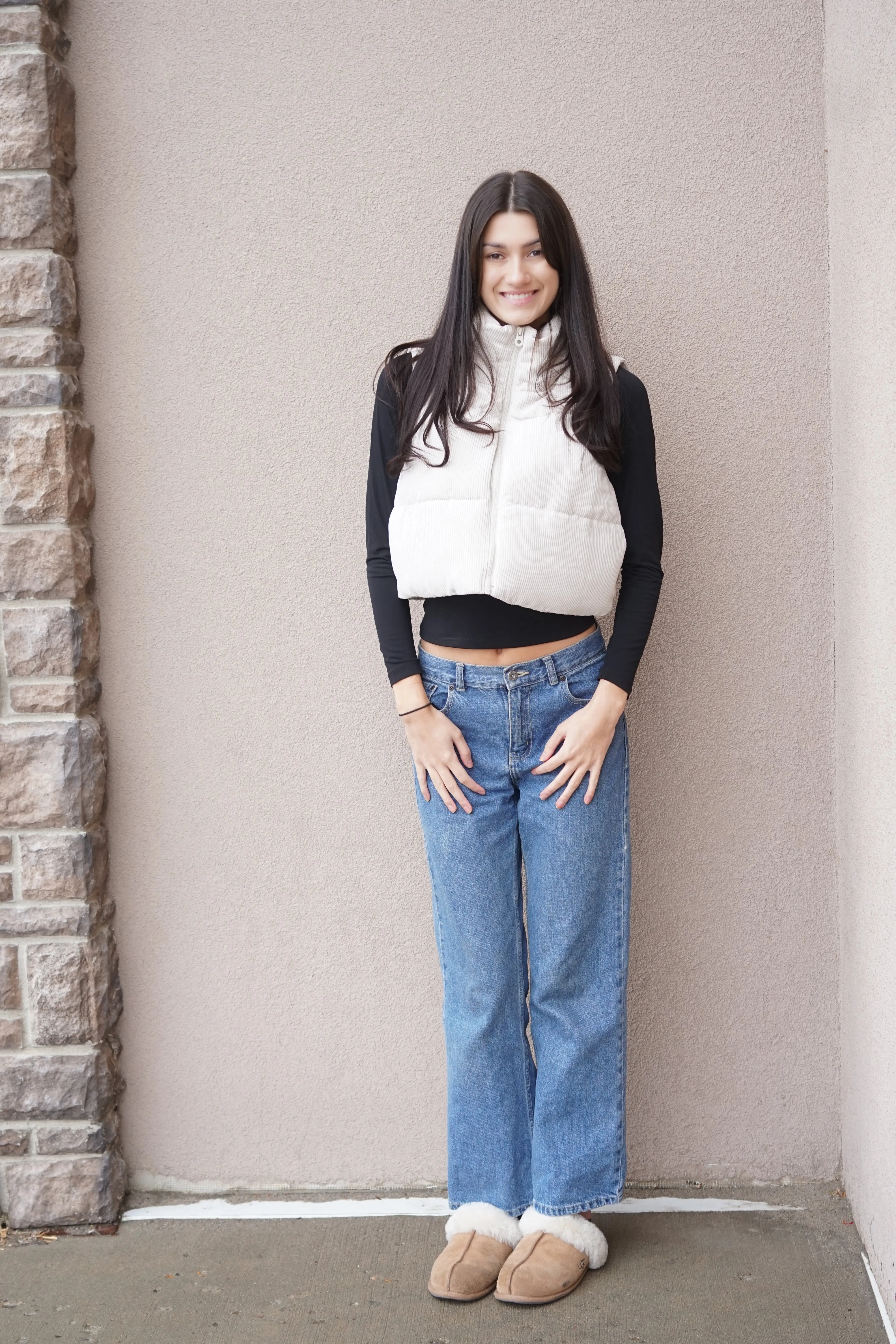 Elsie Cord Crop Vest-3 Colours! sold by Uforia Muse product image thumbnail 4