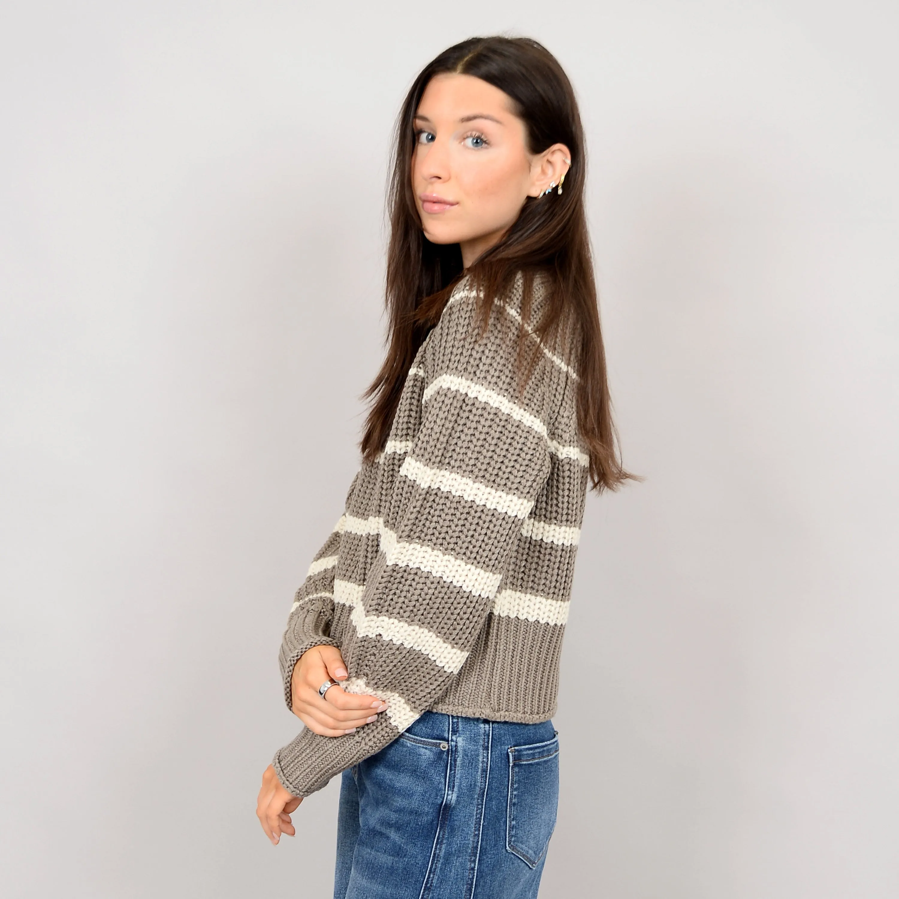 Hifza Strip Sweater- Rd Style sold by Uforia Muse product image thumbnail 2
