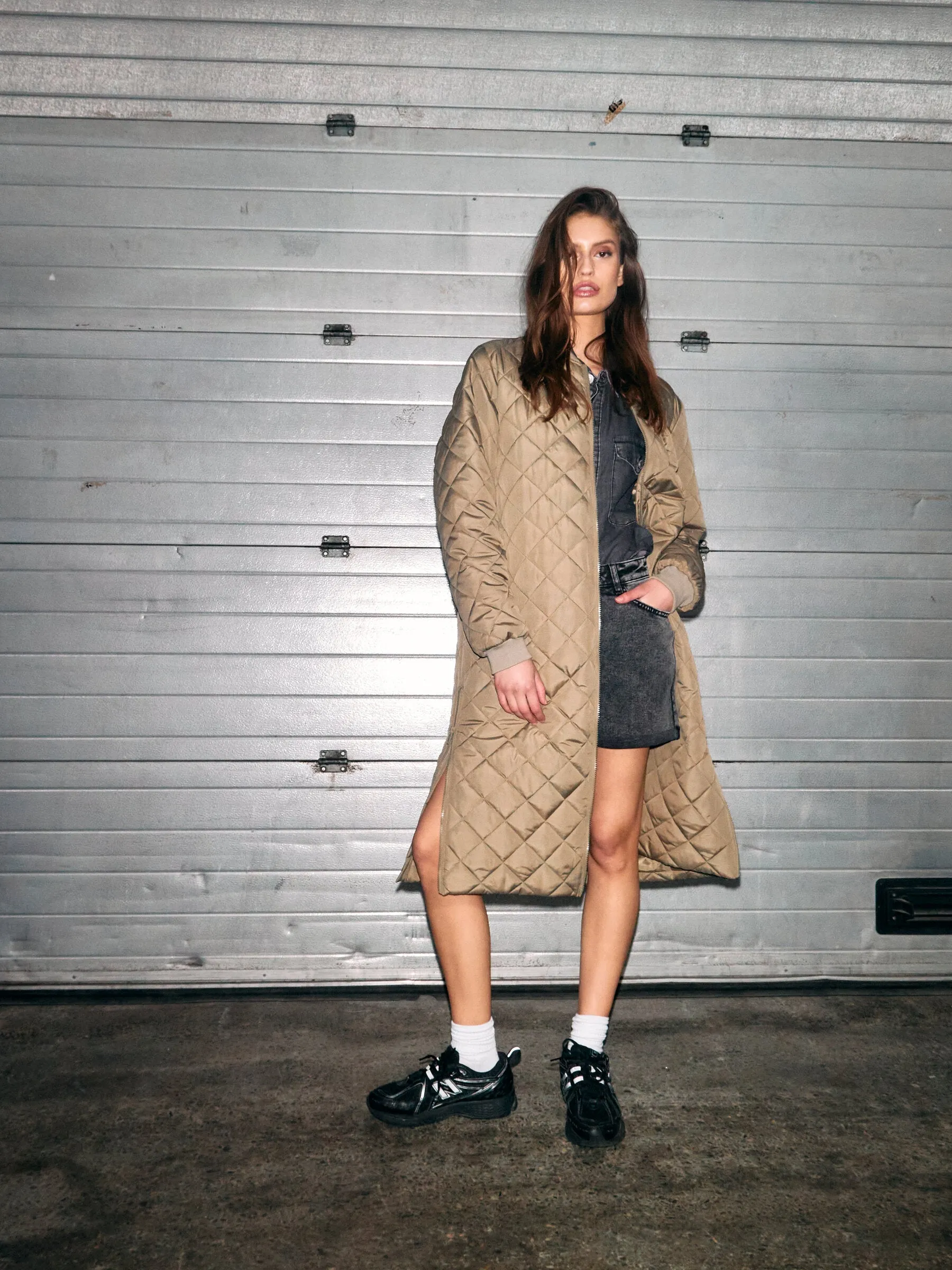 Gilly Quilted Coat - Noisy May sold by Uforia Muse product image thumbnail 2