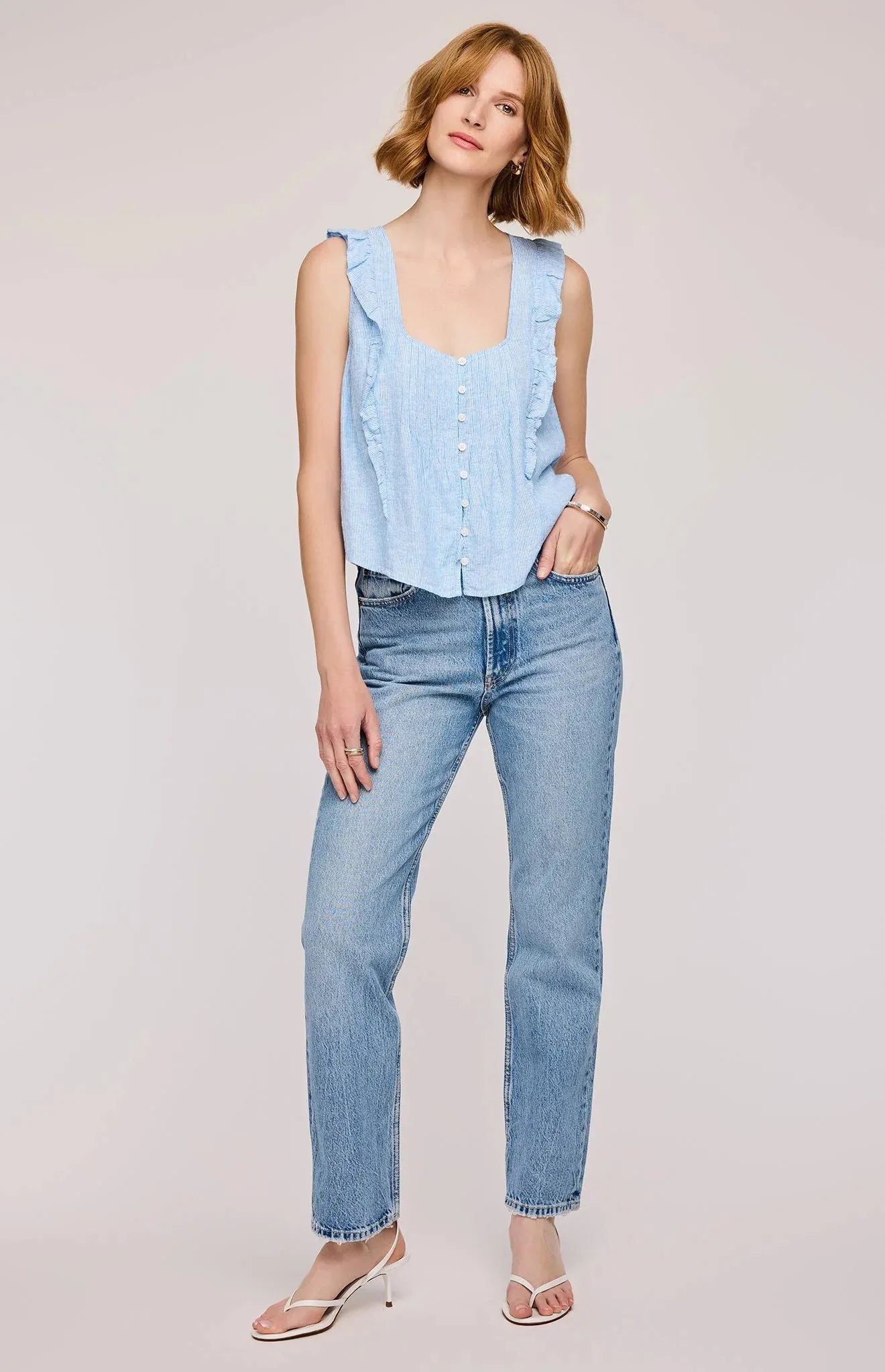 Sylvie Capri Top- Gentle Fawn sold by Uforia Muse product image thumbnail 3