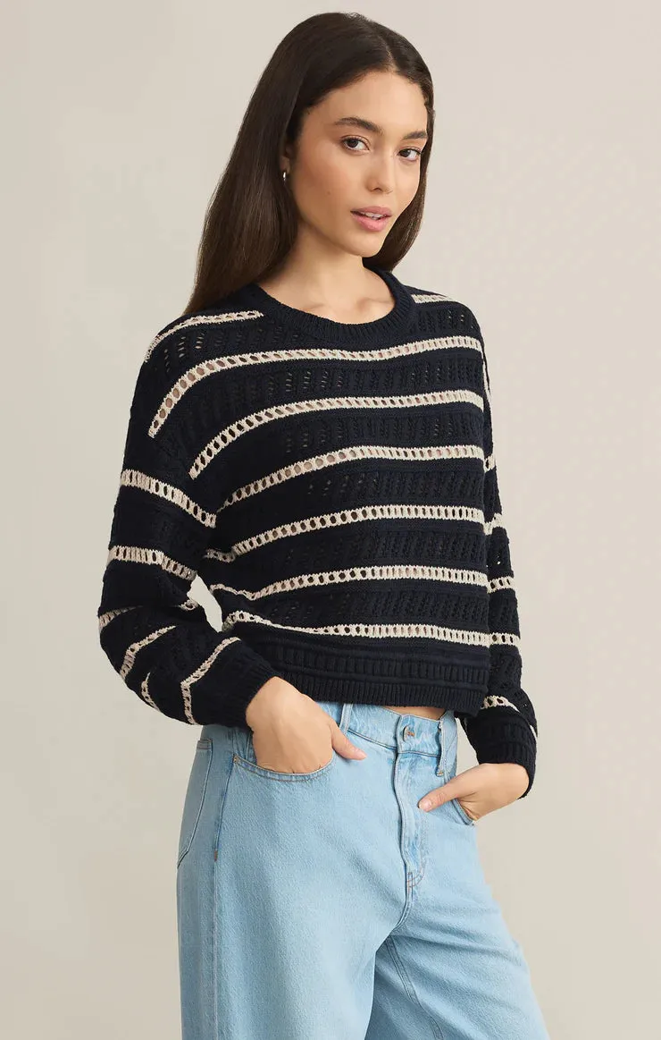 Estero Stripe Sweater- Z Supply sold by Uforia Muse
