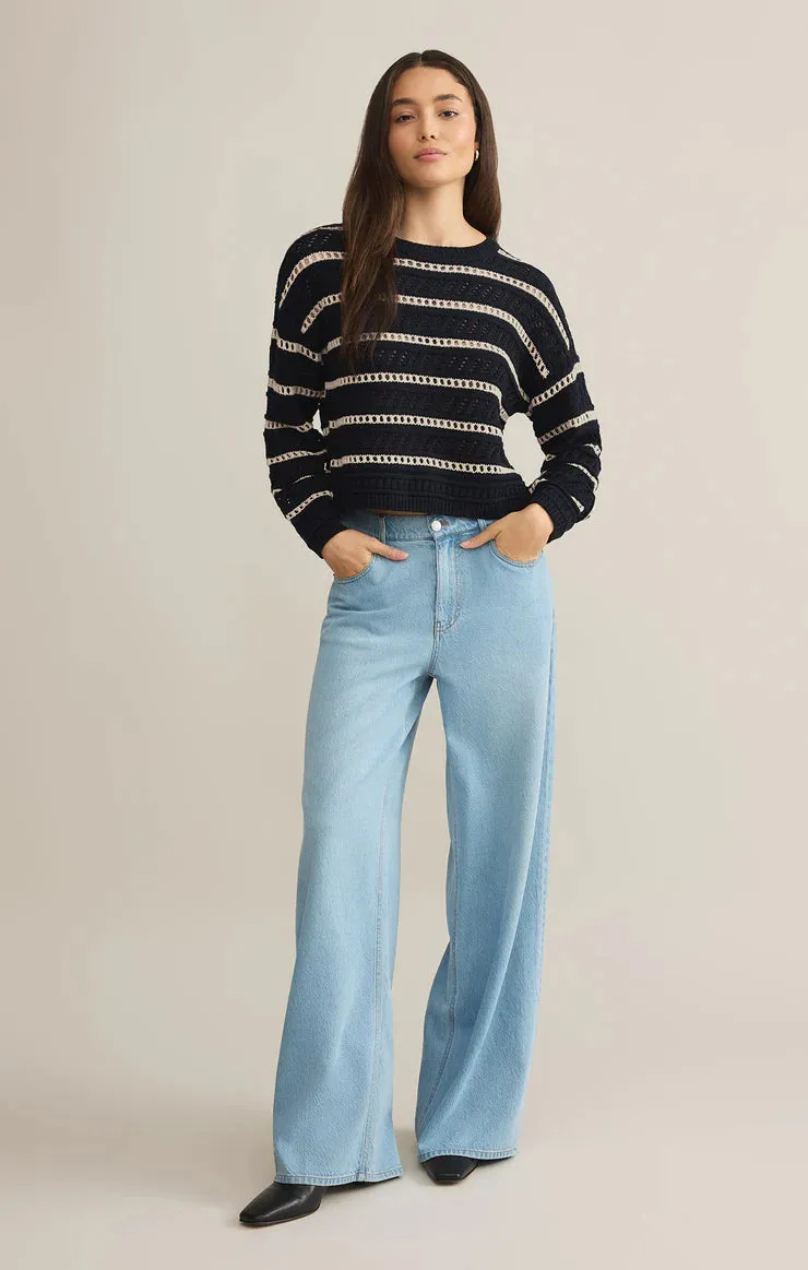 Estero Stripe Sweater- Z Supply sold by Uforia Muse product image thumbnail 4