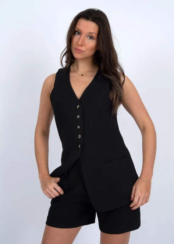 Vestria Long Vest- Rd Style sold by Uforia Muse