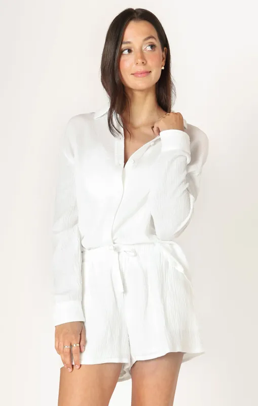 Jacie Collar Shirt- Dex sold by Uforia Muse