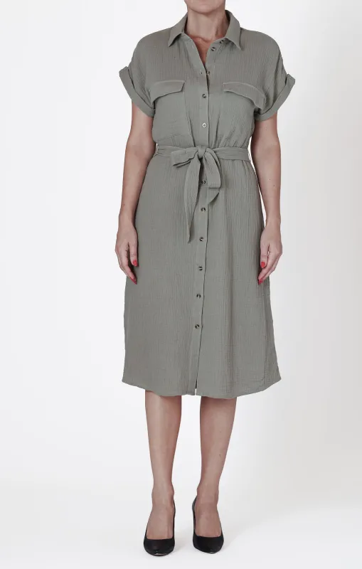 Lyla Utility Dress- Room 34 sold by Uforia Muse