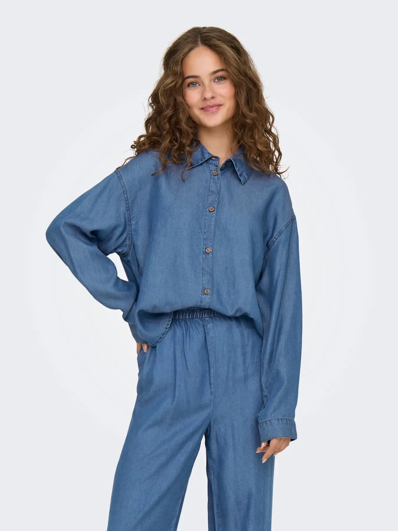 Charis Shirt-Med Blue- Only sold by Uforia Muse product image thumbnail 3