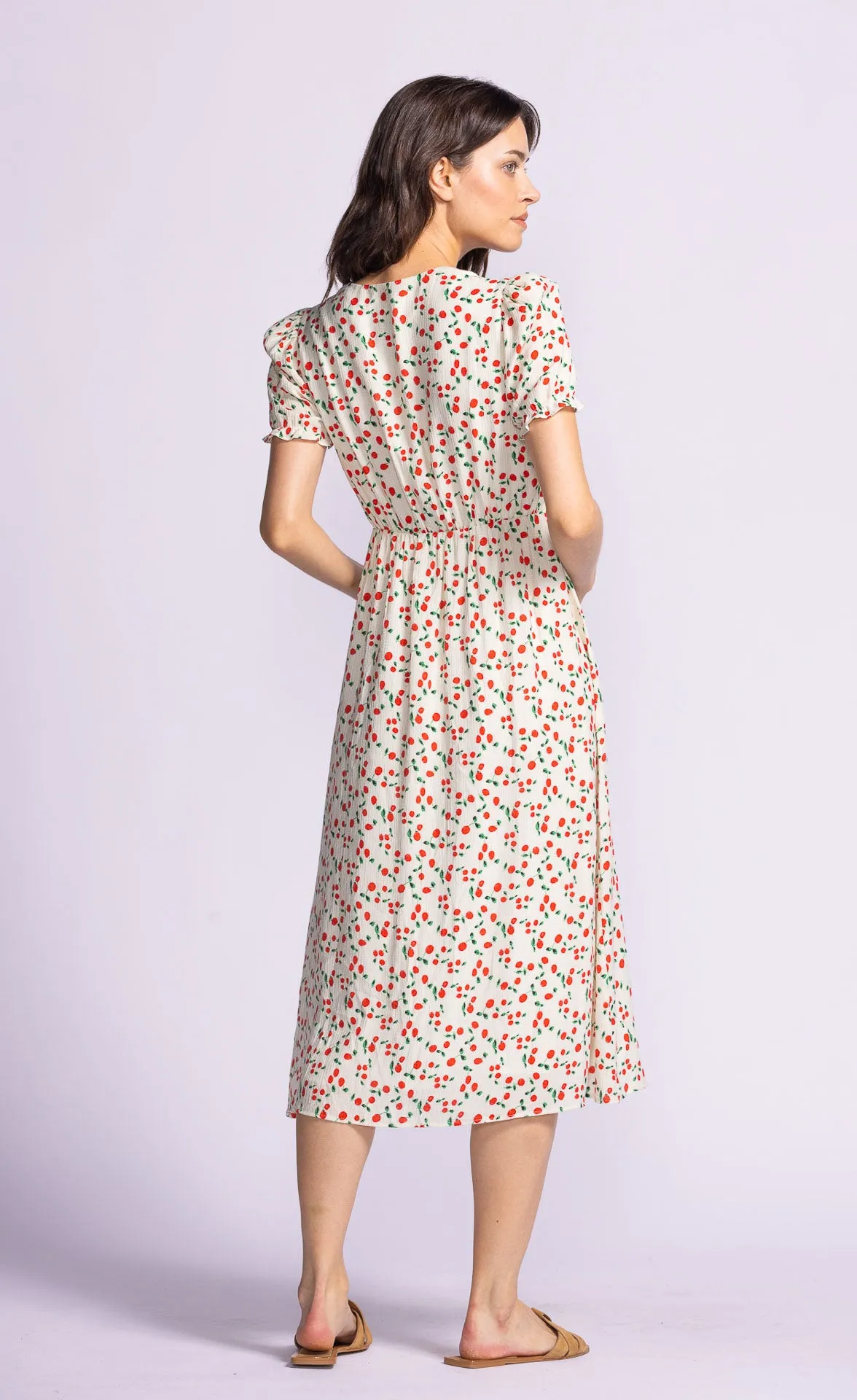 Lala Dress-white- Pink Martini sold by Uforia Muse product image thumbnail 4