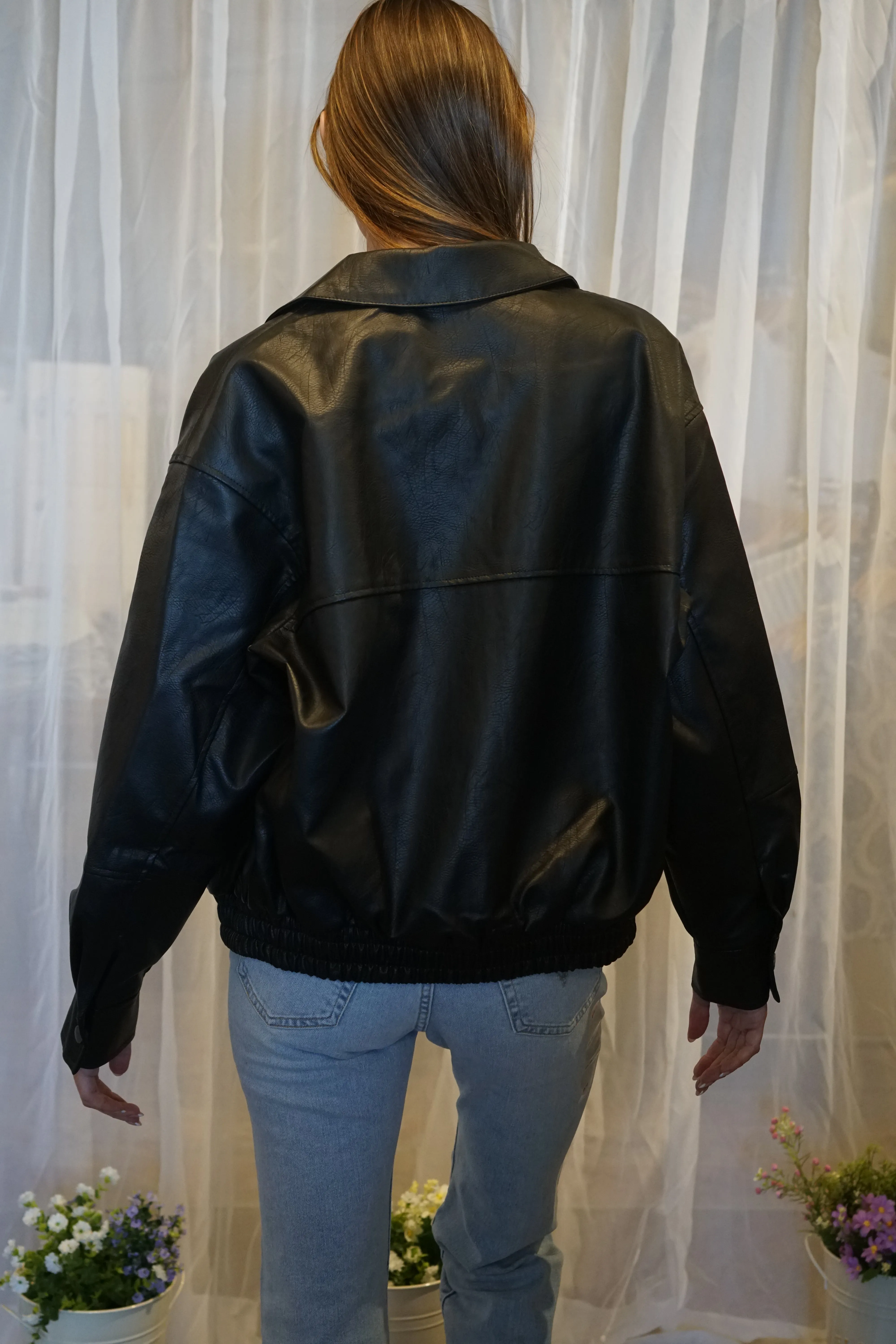 Dexter Vegan Leather Bomber sold by Uforia Muse product image thumbnail 5